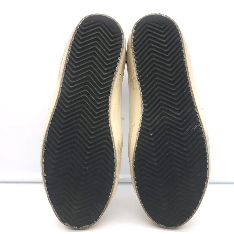 Golden Goose Superstar Tie Dye Low Top Sneakers Weißes Leder Größe 37
