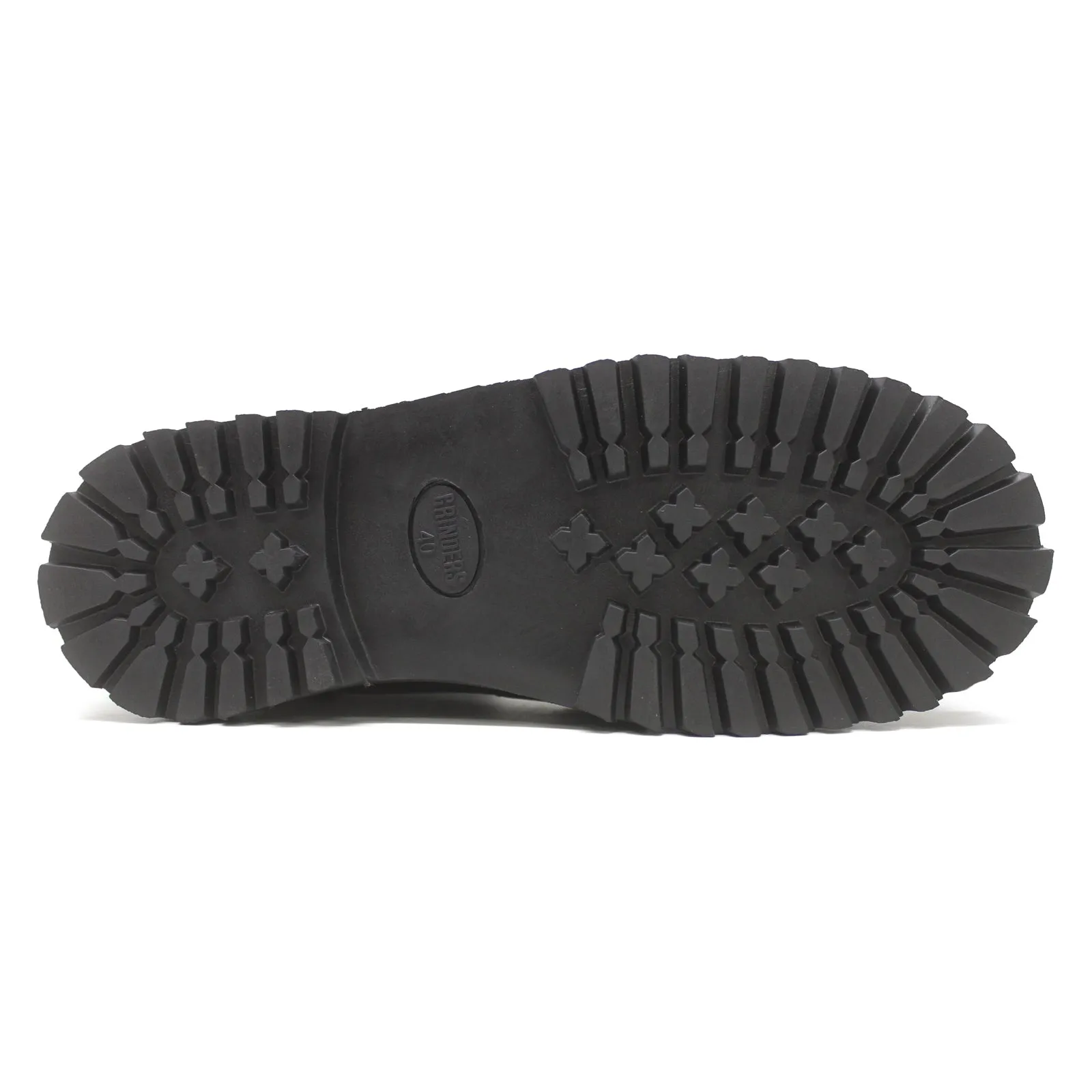 Grinders Herald 14-Ösen Unisex-Motorradstiefel mit Stahlkappe bis zur Mitte der Wade