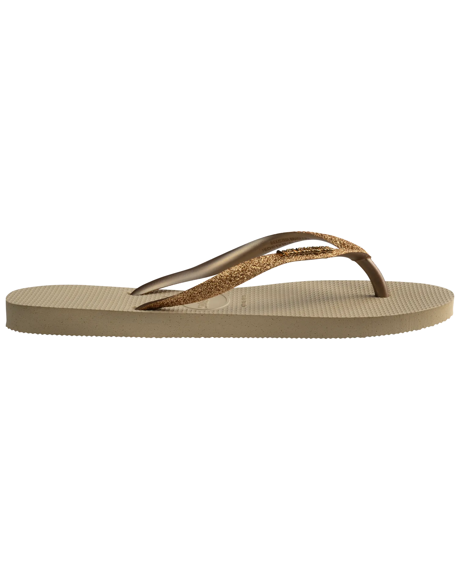 Havaianas Schuhe Slim Glitter II Flip-Flops in Sand & Gold