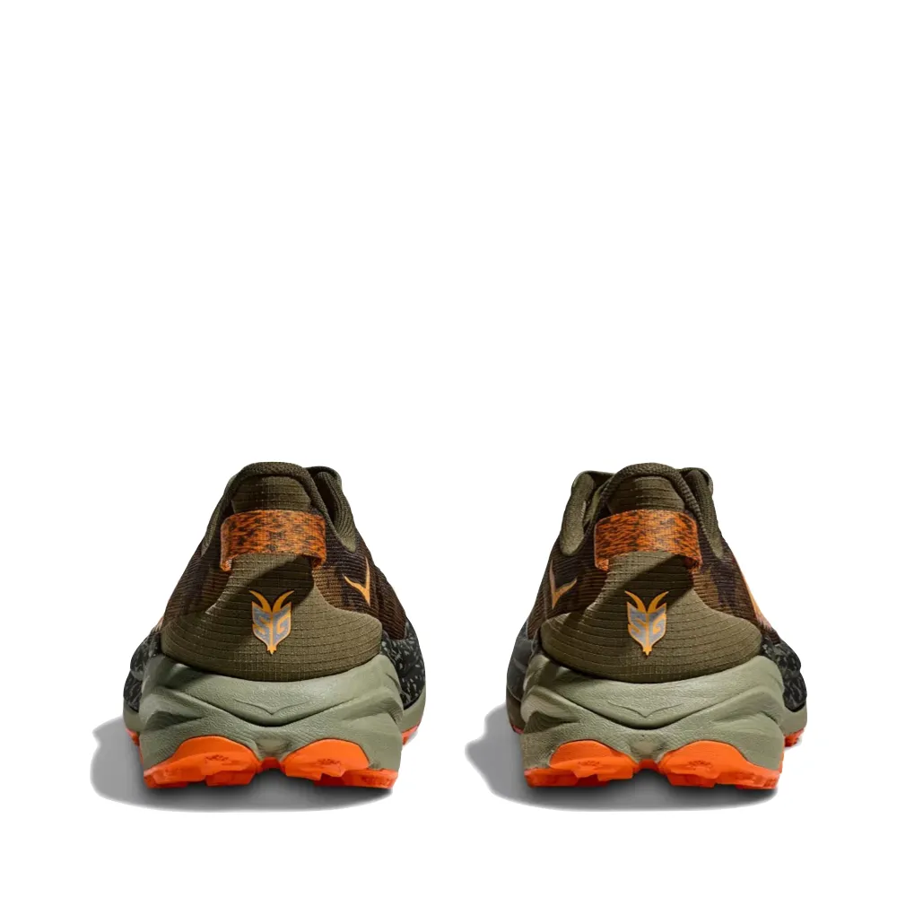 Hoka Herren Speedgoat 6 Sneaker in Antik-Oliv/Kürbis