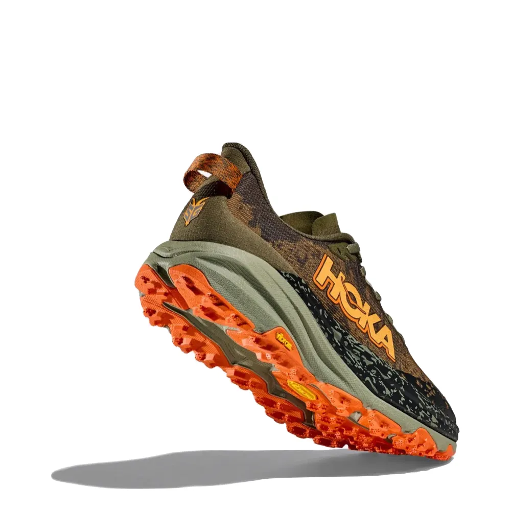 Hoka Herren Speedgoat 6 Sneaker in Antik-Oliv/Kürbis