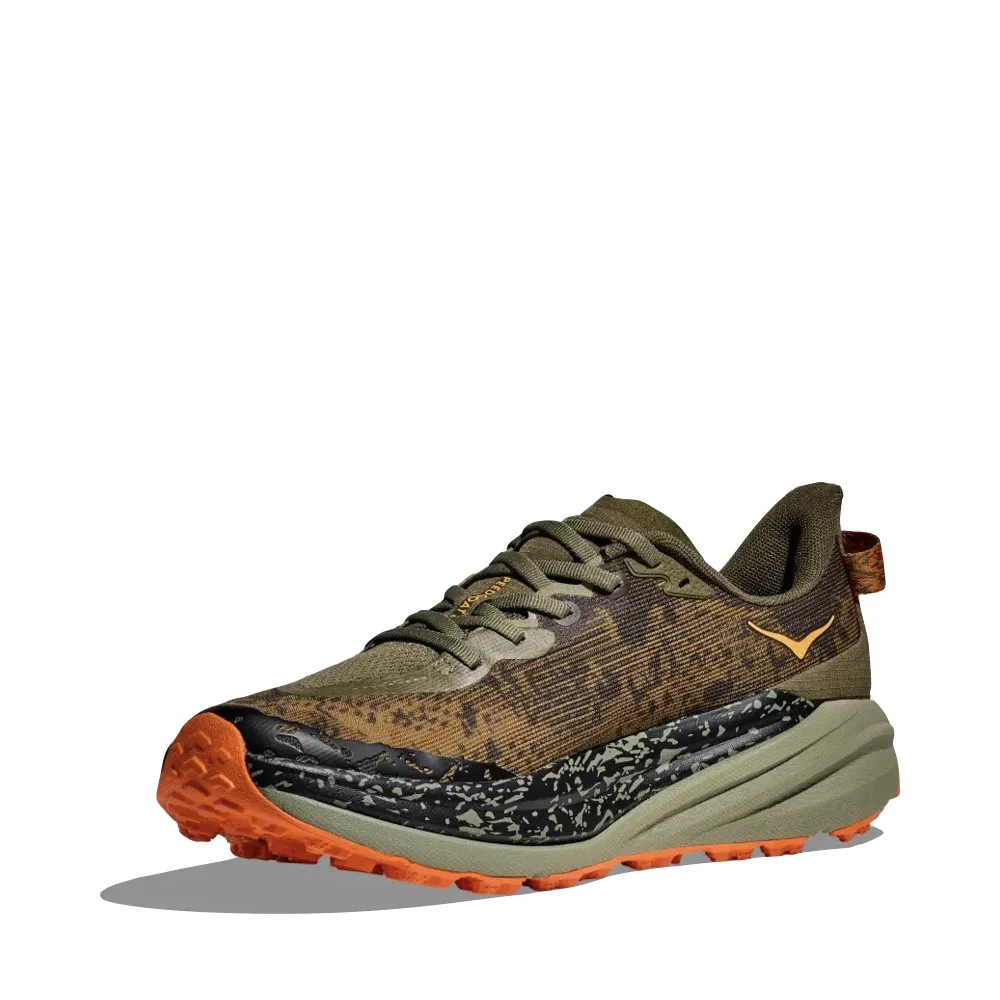 Hoka Herren Speedgoat 6 Sneaker in Antik-Oliv/Kürbis