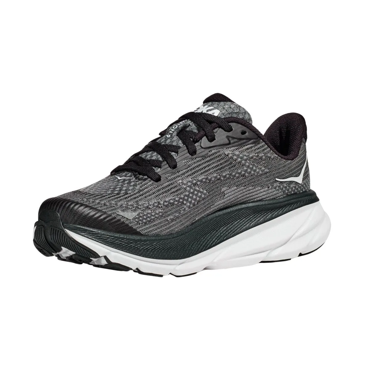 Hoka One One Kinder (Grundschule) Clifton 9 Schwarz/Weiß