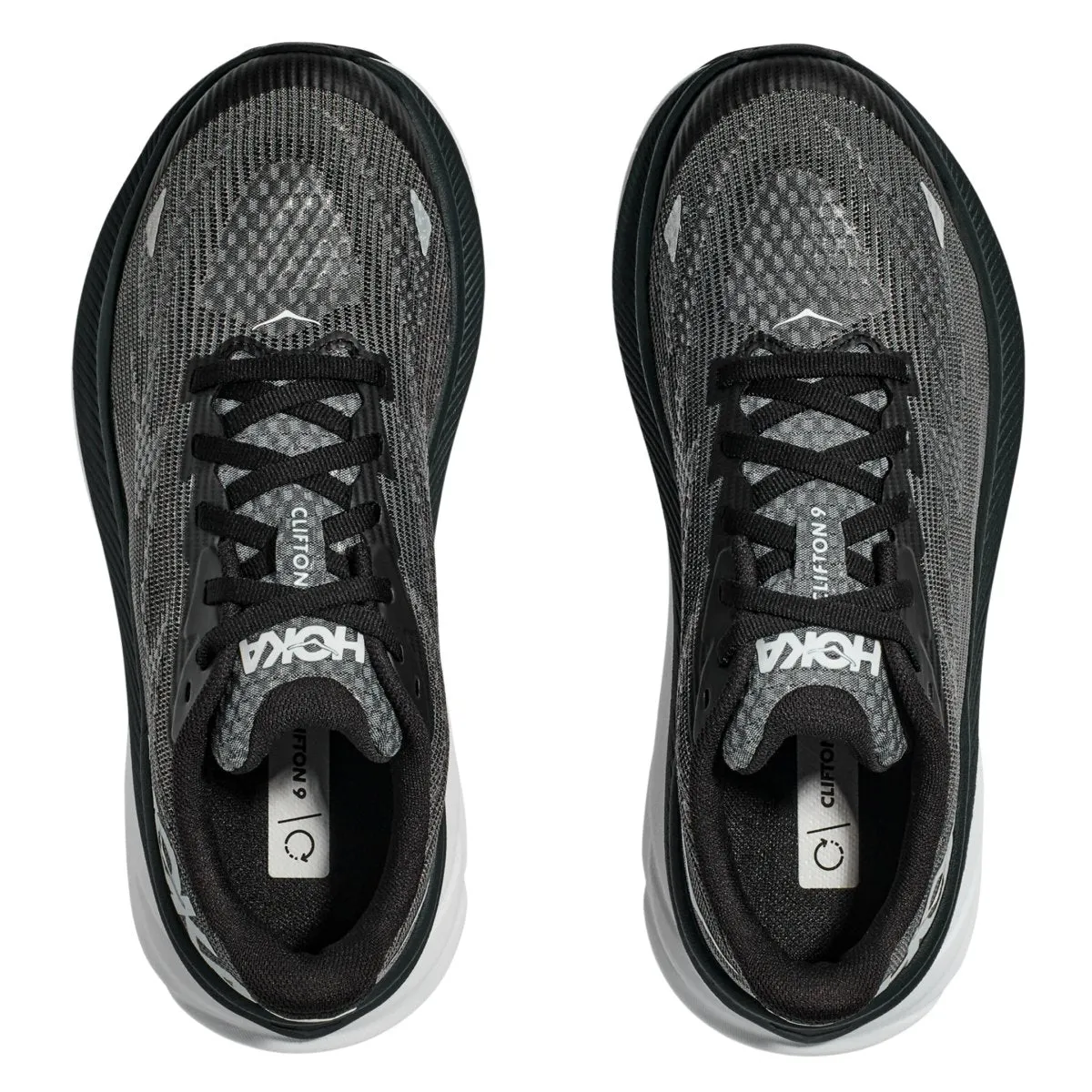 Hoka One One Kinder (Grundschule) Clifton 9 Schwarz/Weiß