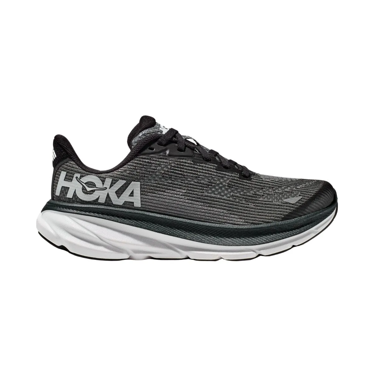 Hoka One One Kinder (Grundschule) Clifton 9 Schwarz/Weiß