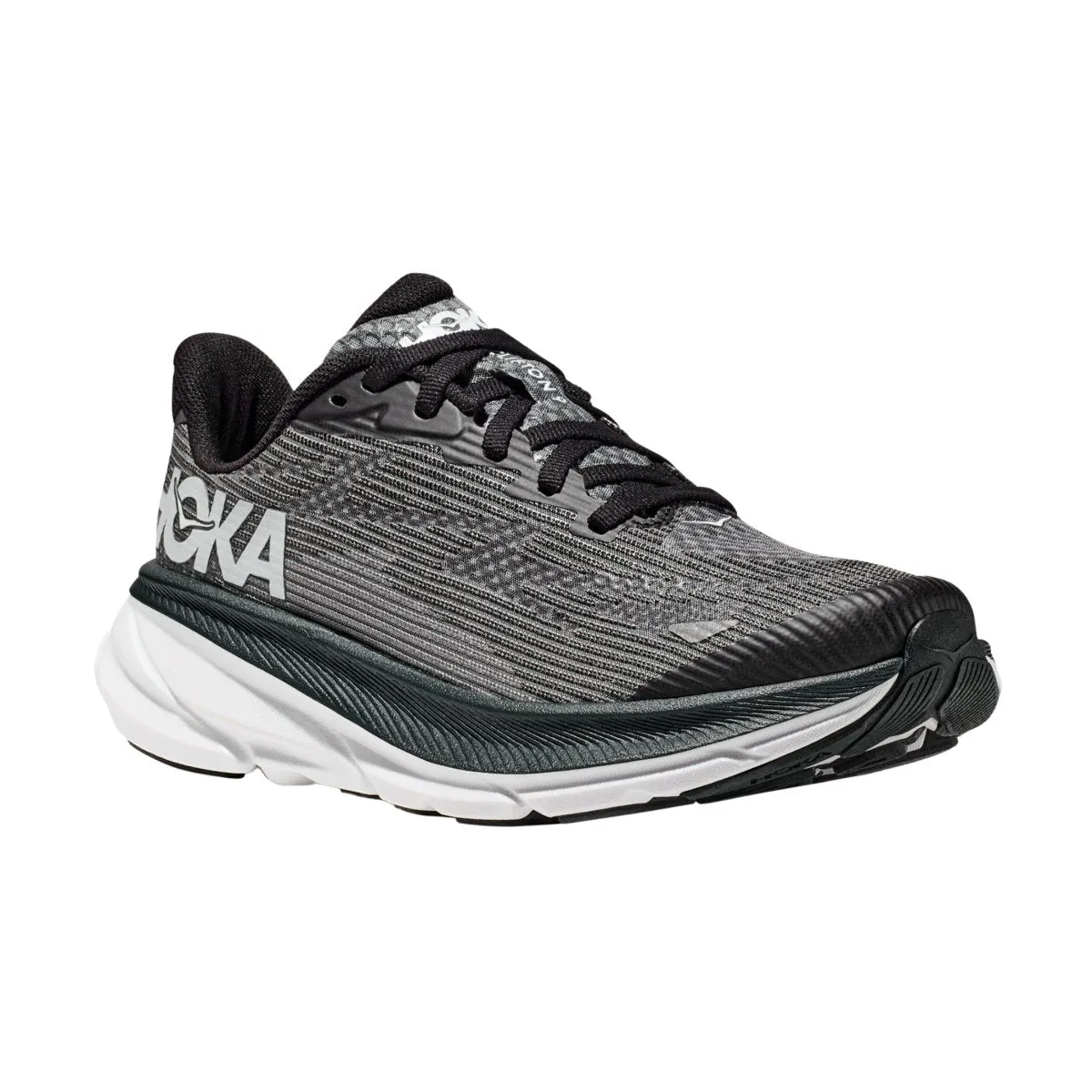 Hoka One One Kinder (Grundschule) Clifton 9 Schwarz/Weiß