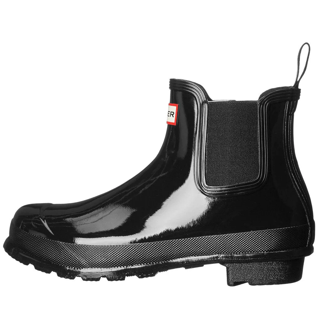 Hunter Original Glänzendes Gummi Chelsea-Stiefel für Damen