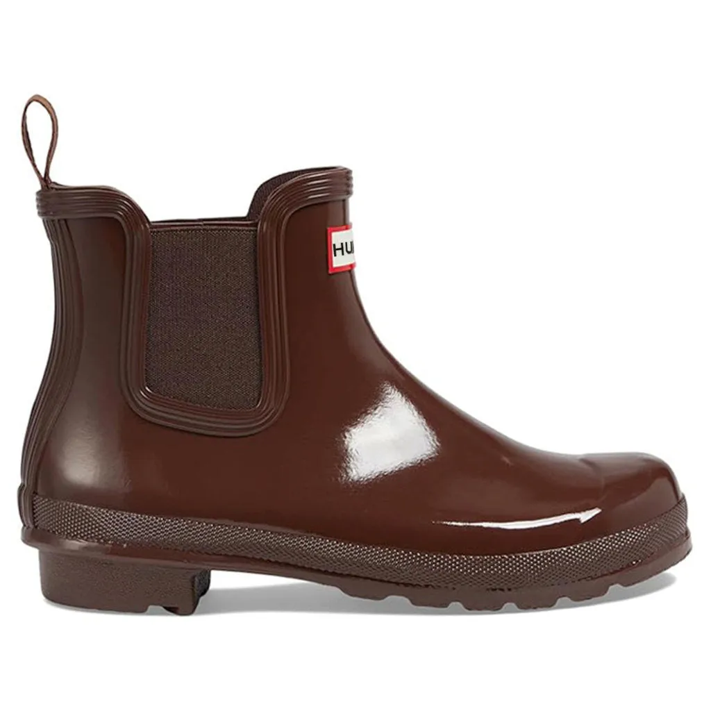 Hunter Original Glänzendes Gummi Chelsea-Stiefel für Damen