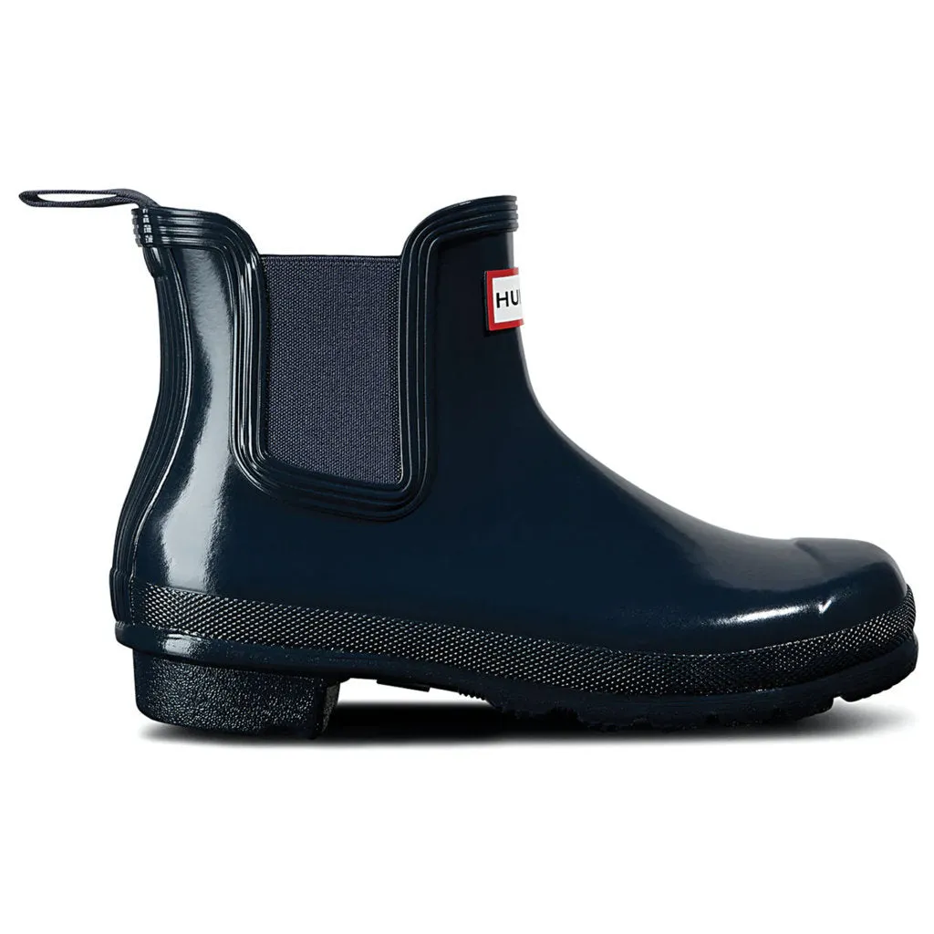 Hunter Original Glänzendes Gummi Chelsea-Stiefel für Damen