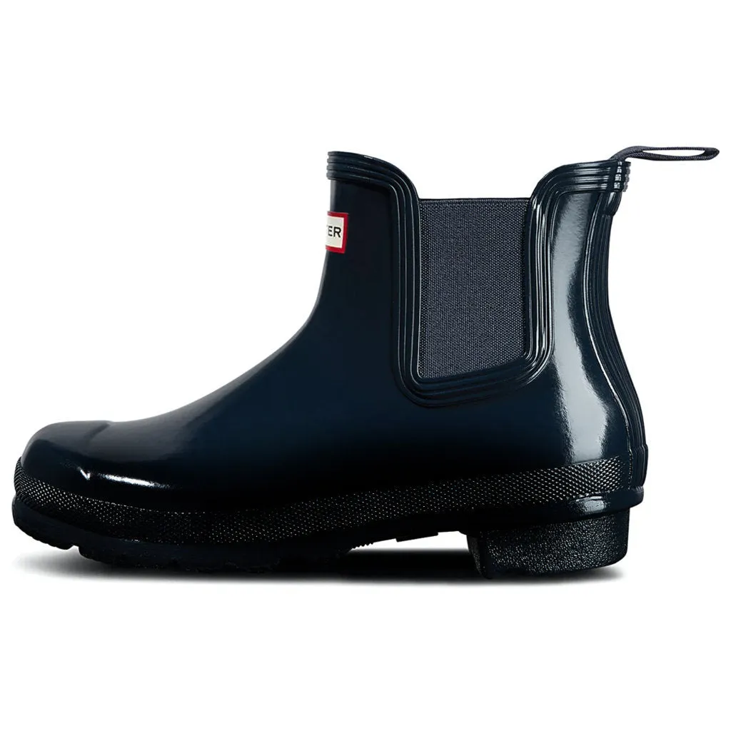 Hunter Original Glänzendes Gummi Chelsea-Stiefel für Damen