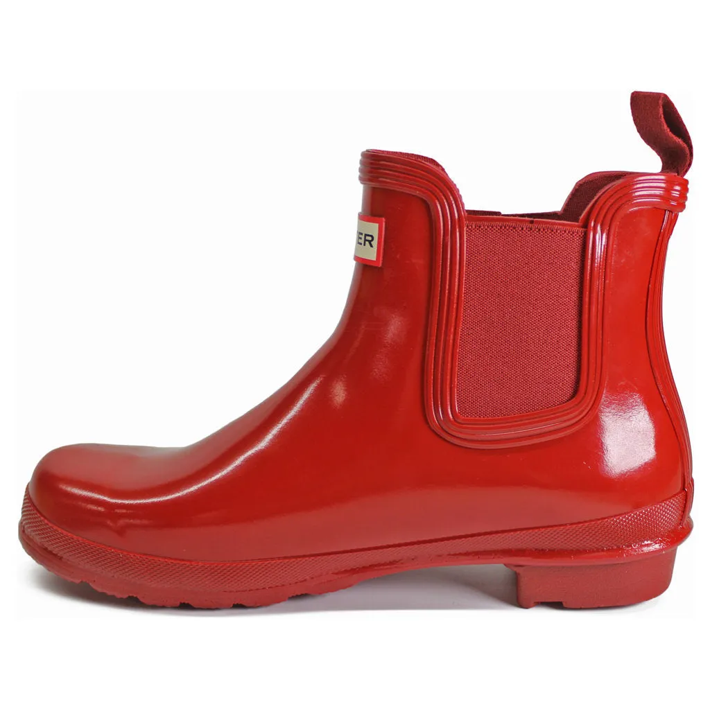 Hunter Original Glänzendes Gummi Chelsea-Stiefel für Damen