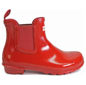 Hunter Original Glänzendes Gummi Chelsea-Stiefel für Damen