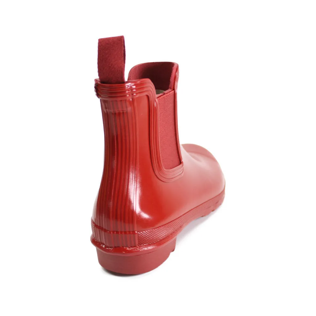 Hunter Original Glänzendes Gummi Chelsea-Stiefel für Damen