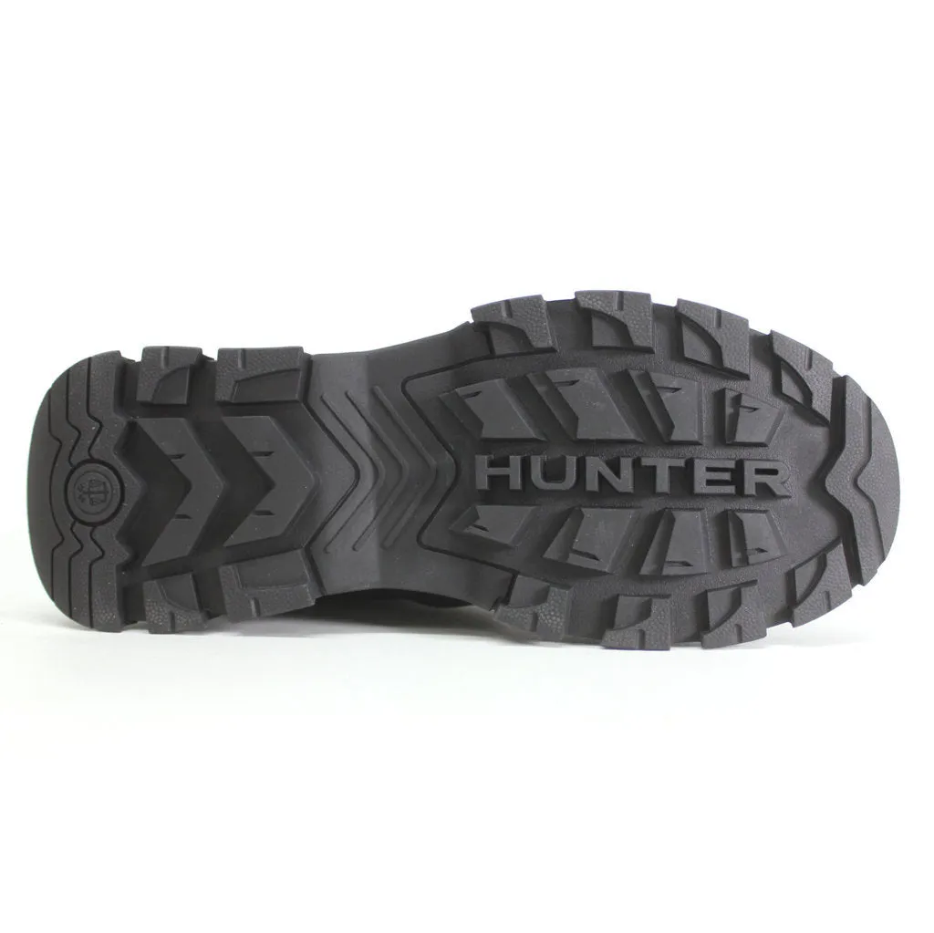 Hunter Kurzschaft-Schnürstiefel aus Synthetik-Textil für Damen