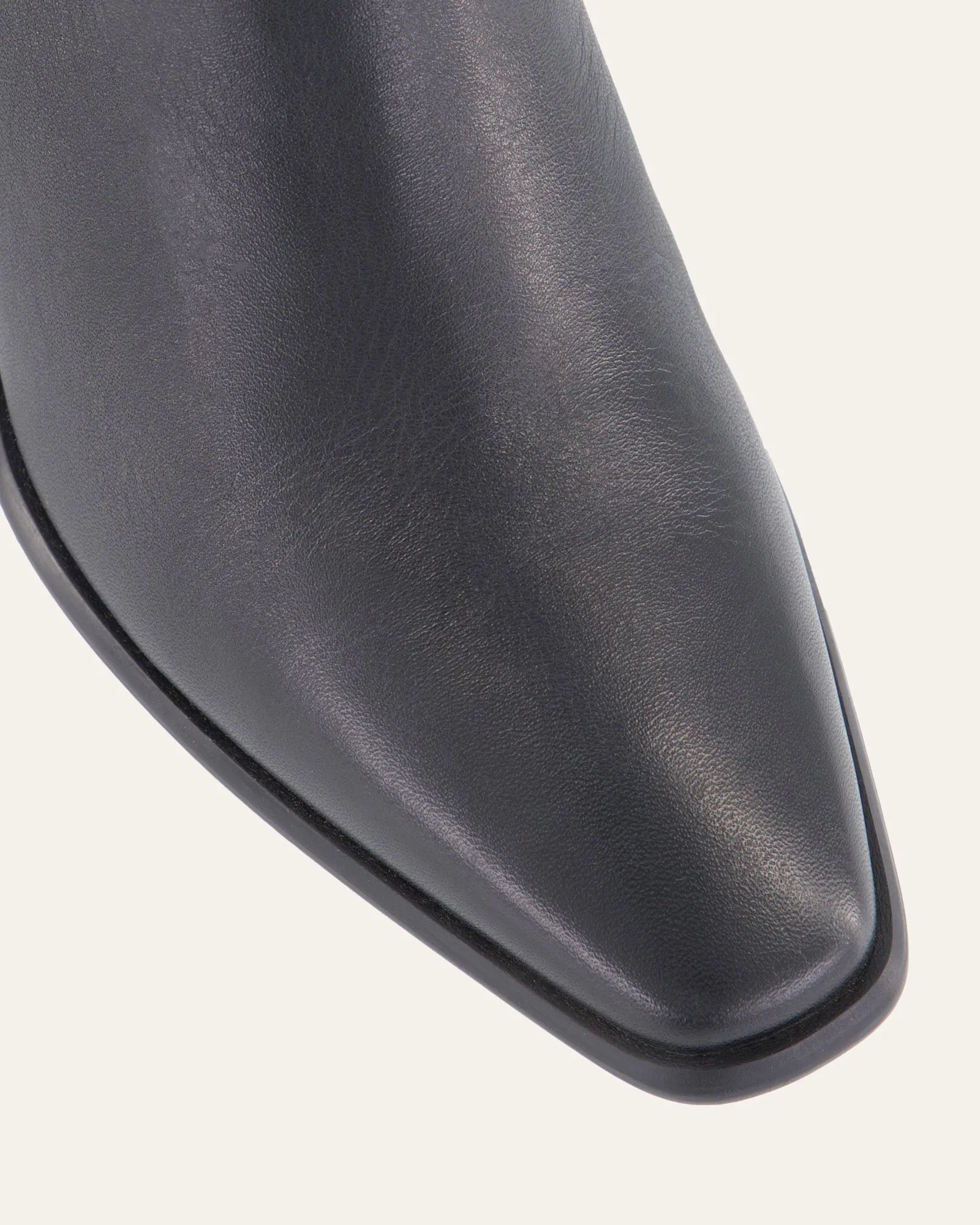 IGGY MID ANKLE STIEFEL SCHWARZES LEDER