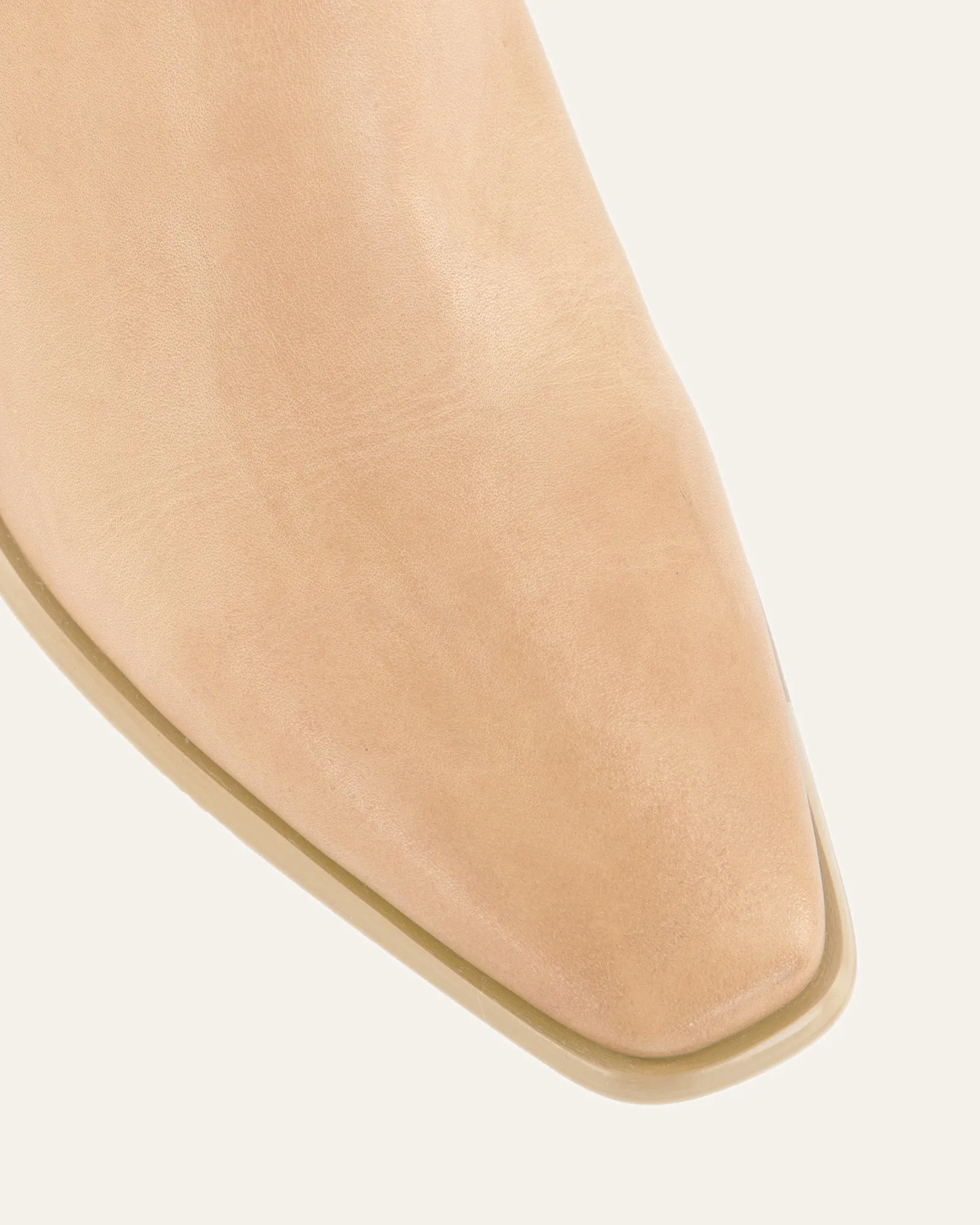 IGGY MID ANKLE STIEFEL IN NATURFARBENEM LEDER
