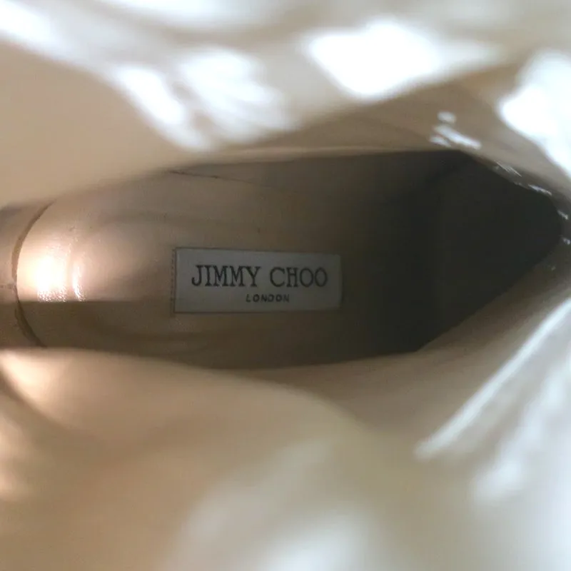 Jimmy Choo Tari Stiefeletten mit Nieten Schwarz Wildleder Größe 39.5