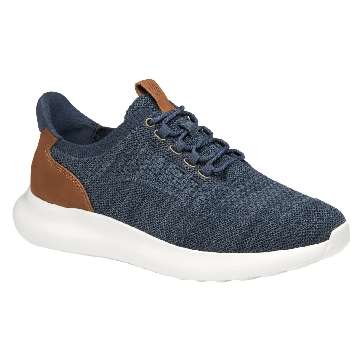 Johnston & Murphy Herren Amherst 2.0 Navy Meliertes Strick-Oxford