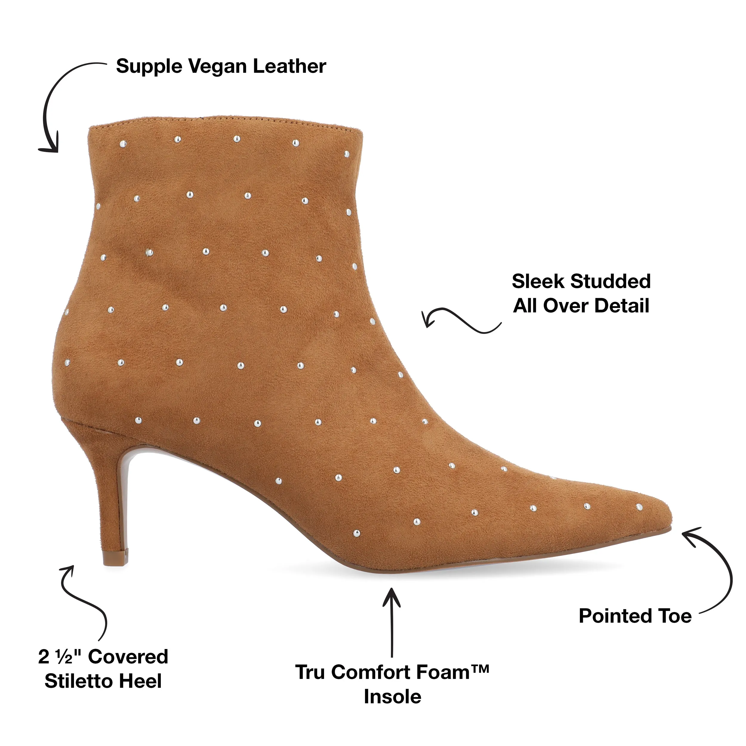 Journee Collection Damen Tru Comfort Schaumstoff Rossia Bootie Hey Dude Schuhe