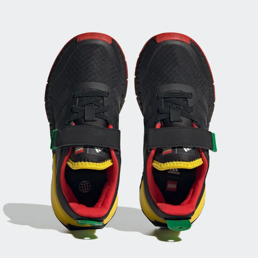 Kinder adidas DNA x LEGO Schuhe mit elastischen Schnürsenkeln und Riemchen Hey Dude Schuhe