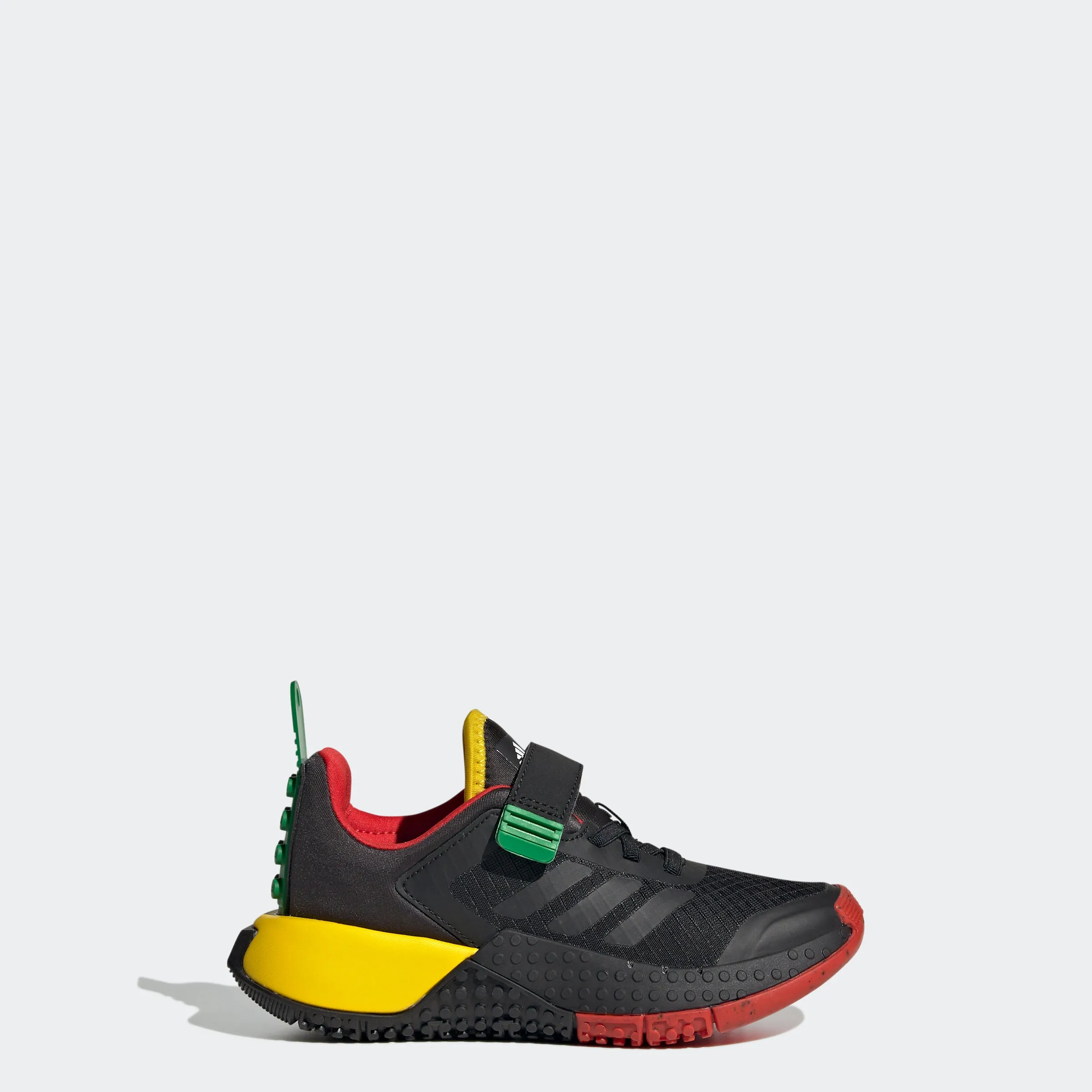 Kinder adidas DNA x LEGO Schuhe mit elastischen Schnürsenkeln und Riemchen Hey Dude Schuhe