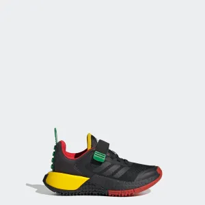 Kinder adidas DNA x LEGO Schuhe mit elastischen Schnürsenkeln und Riemchen Hey Dude Schuhe