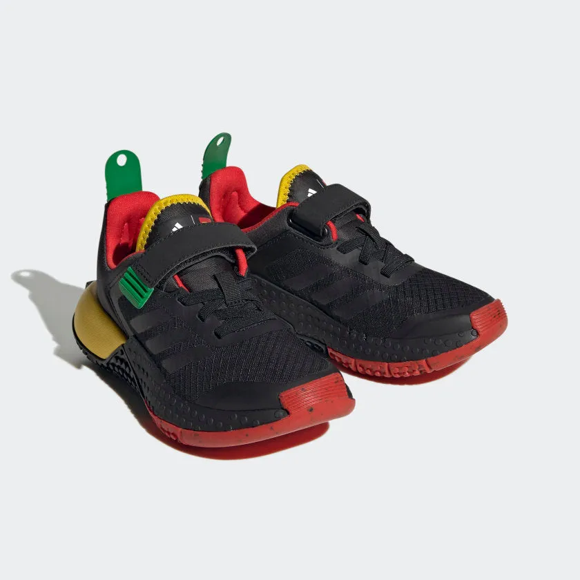 Kinder adidas DNA x LEGO Schuhe mit elastischen Schnürsenkeln und Riemchen Hey Dude Schuhe