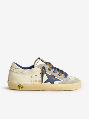 Kinder Leder Super-Star Penstar Classic Turnschuhe in Weiß