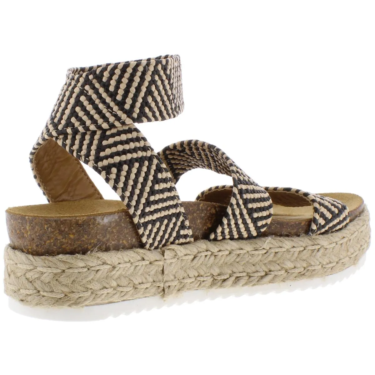 Kimmie Damen Flatform Espadrilles mit Knöchelriemen von ecco