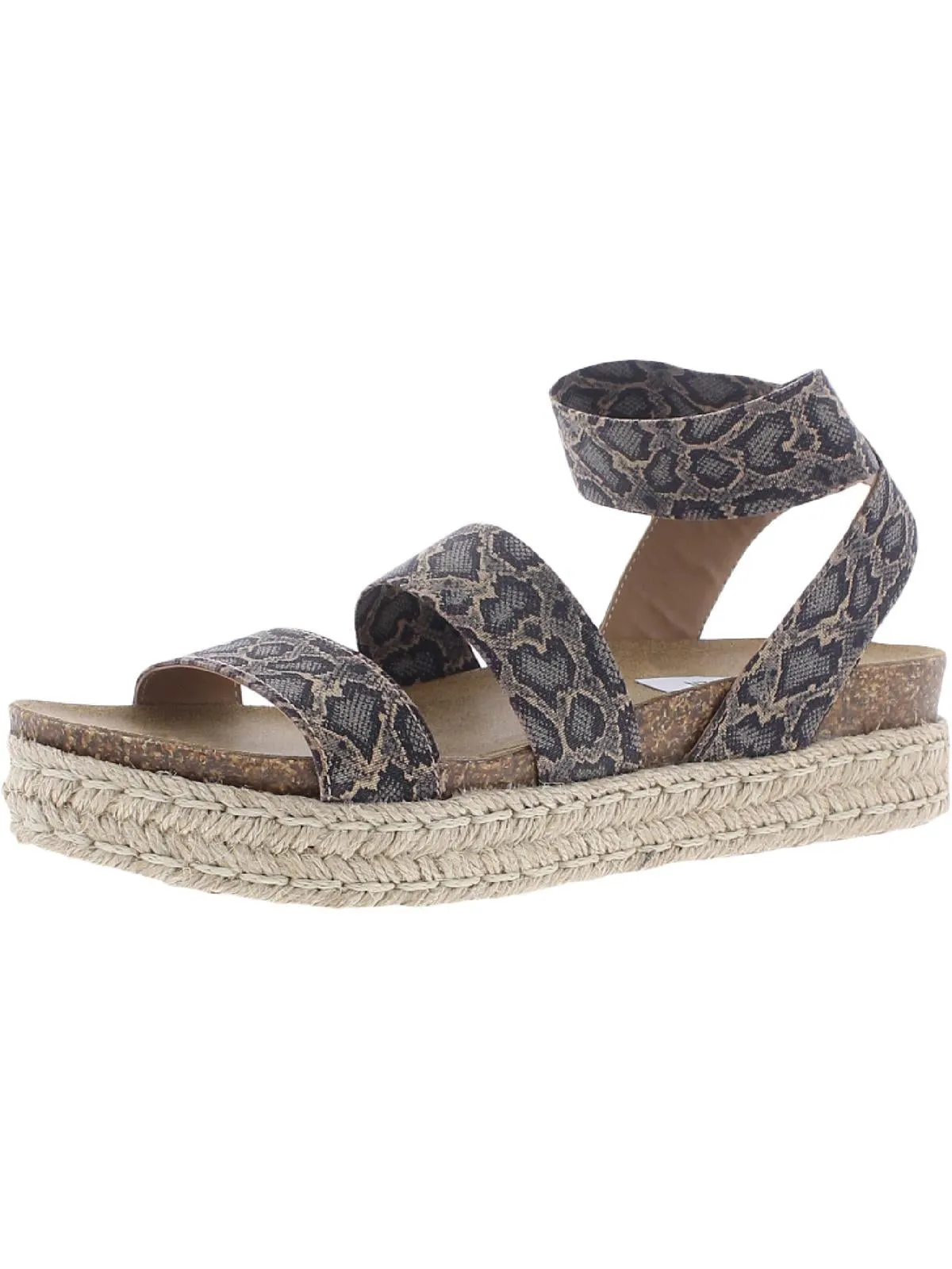 Kimmie Damen Flatform Espadrilles mit Knöchelriemen von ecco