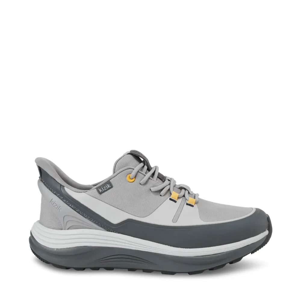 Kizik Herren London AT Hands-Free Schnürschuh in Alloy/Poppyseed