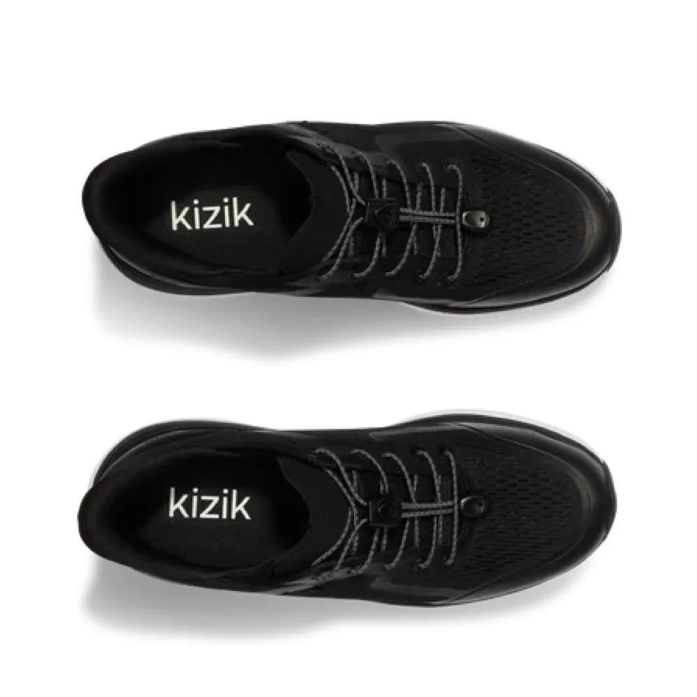 Kizik Herren London Sneaker in Schwarz/Weiß