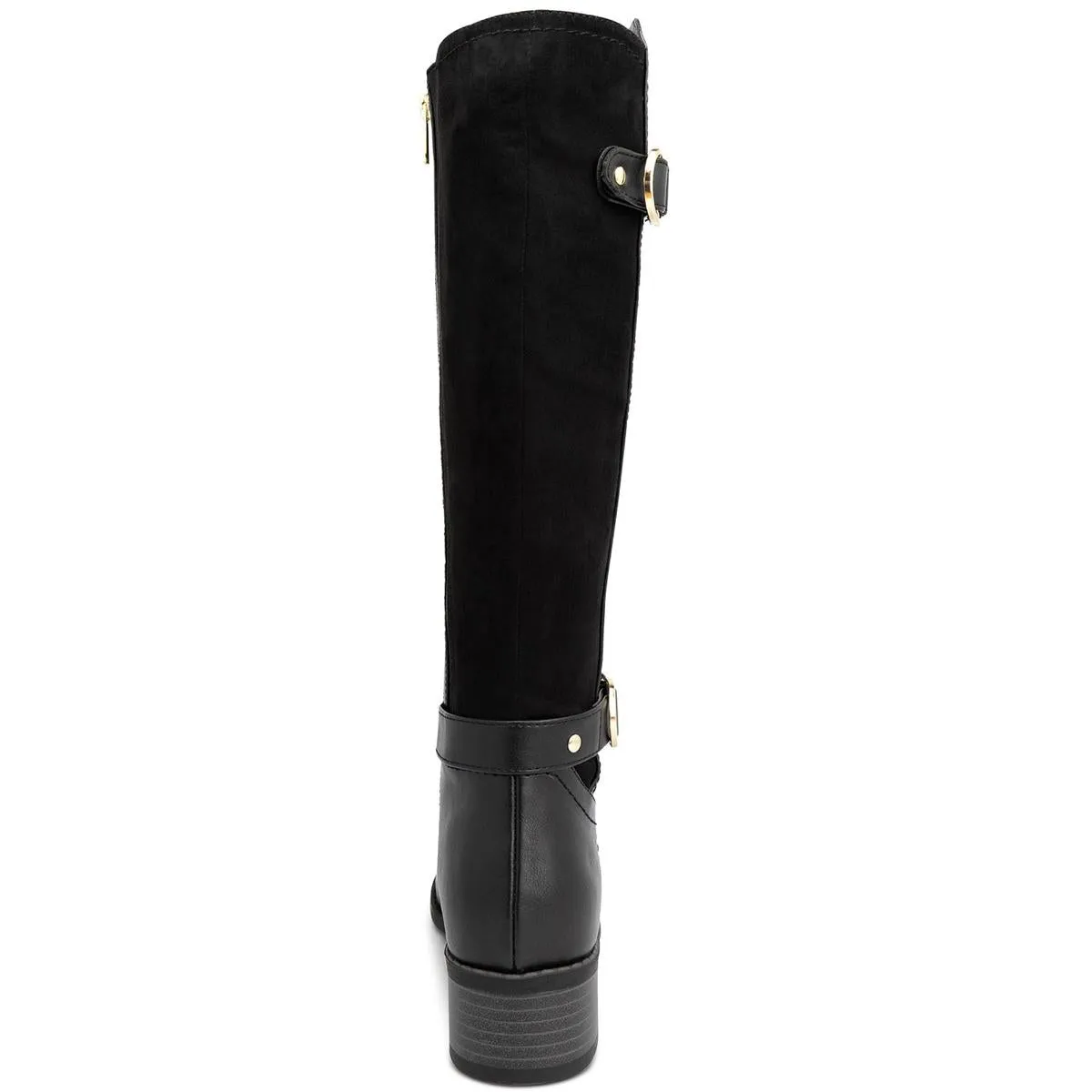 Leandraa Damen Kunstleder Reitstiefel Kniestiefel Ecco Schuhe