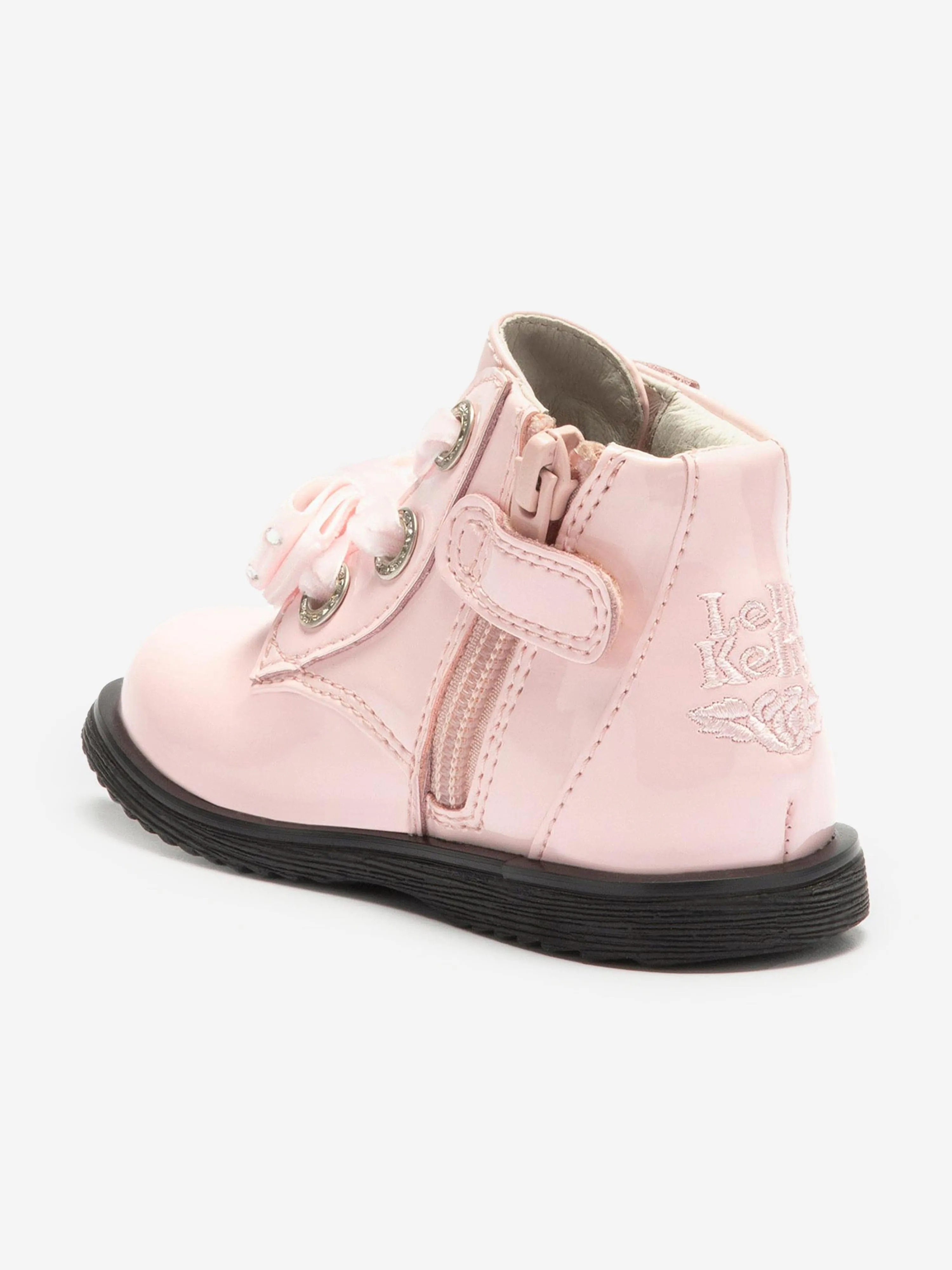 Lelli Kelly Mädchen Leder Stiefel mit Schnürung in Rosa