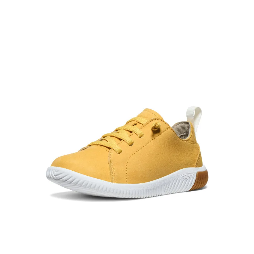 KNX Ledersneaker für Kleinkinder | Narzisse/Sternenweiß