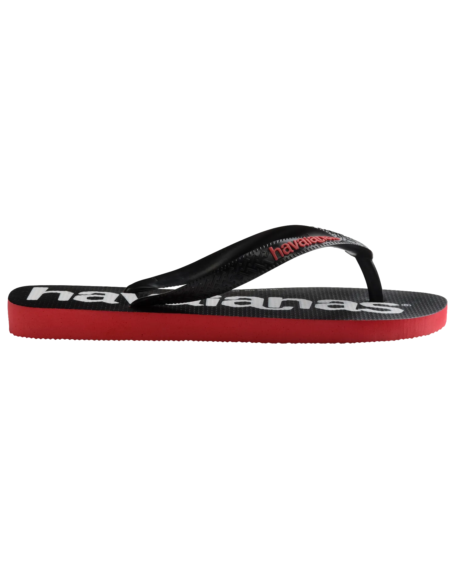 Logomania 2 Flip-Flops in Rubinrot