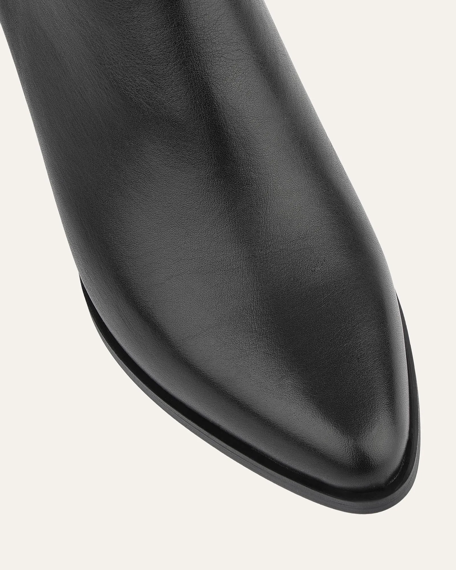 LUNA HIGH ANKLE STIEFEL SCHWARZES LEDER