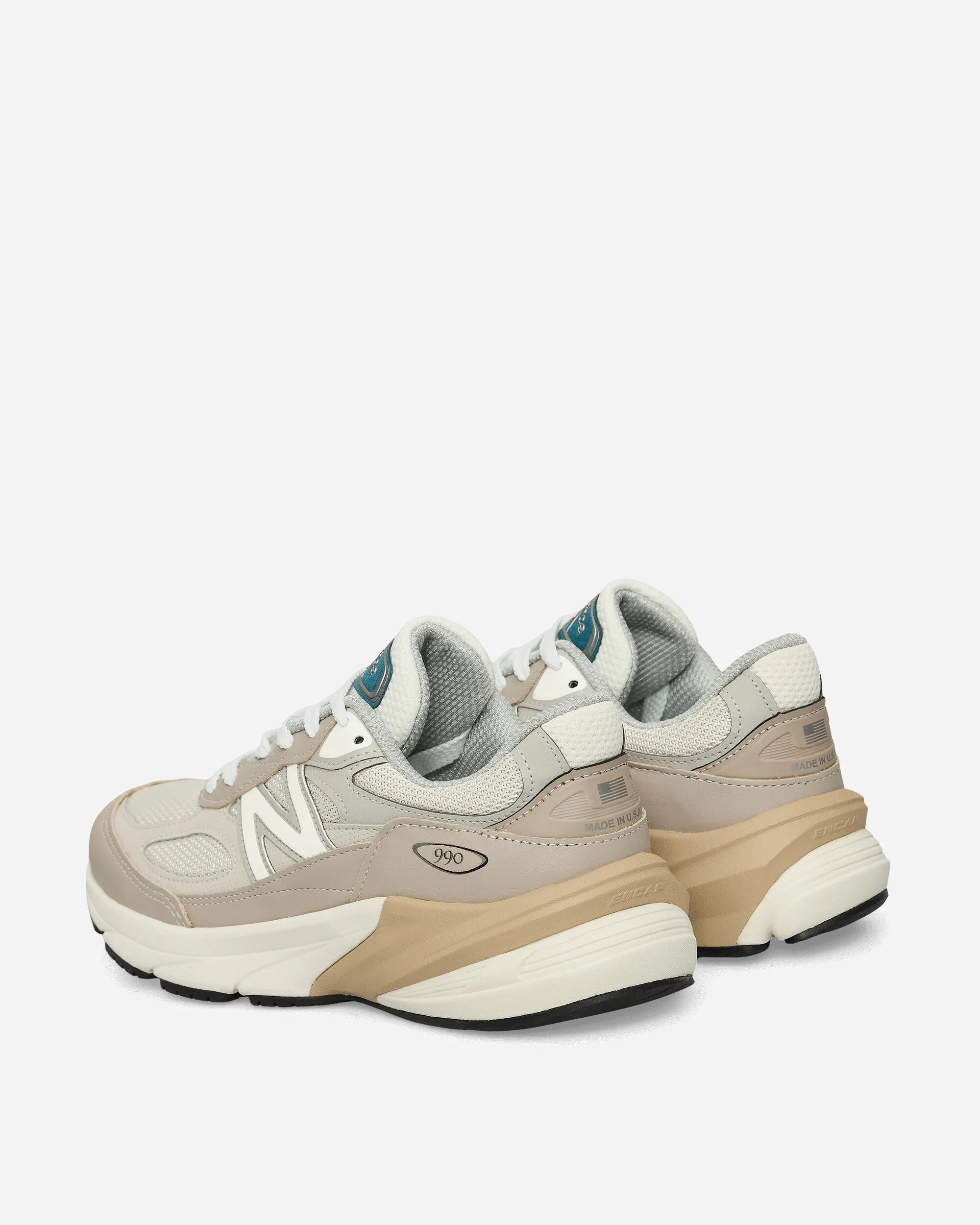 In den USA hergestellte 990v6 Sneakers in Hellbraun / Moonrock