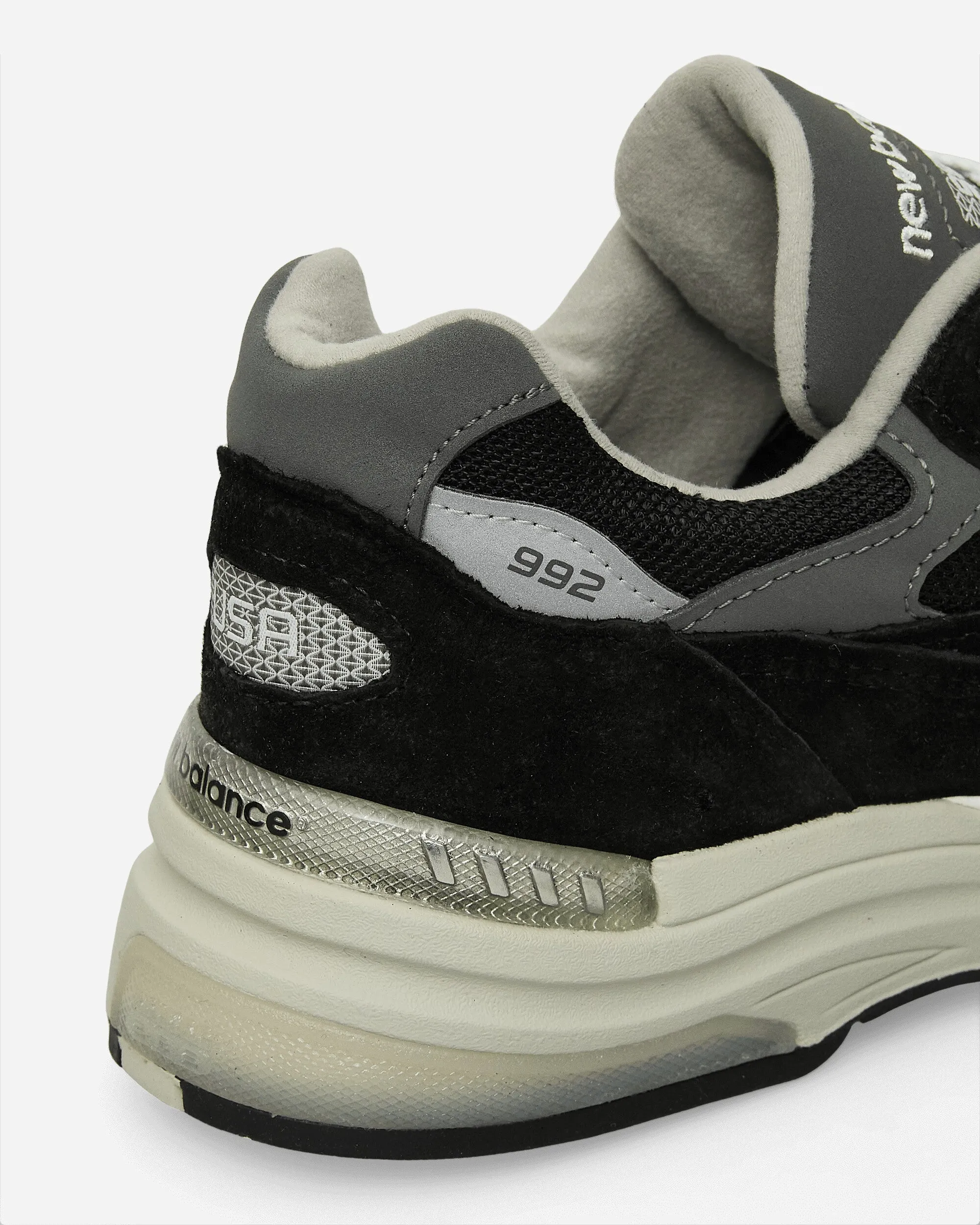 In den USA hergestellte 992 Sneakers Schwarz / Grau
