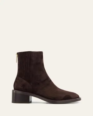 MASON FLACHE KNÖCHELSTIEFEL BITTER SCHOKO SUEDE