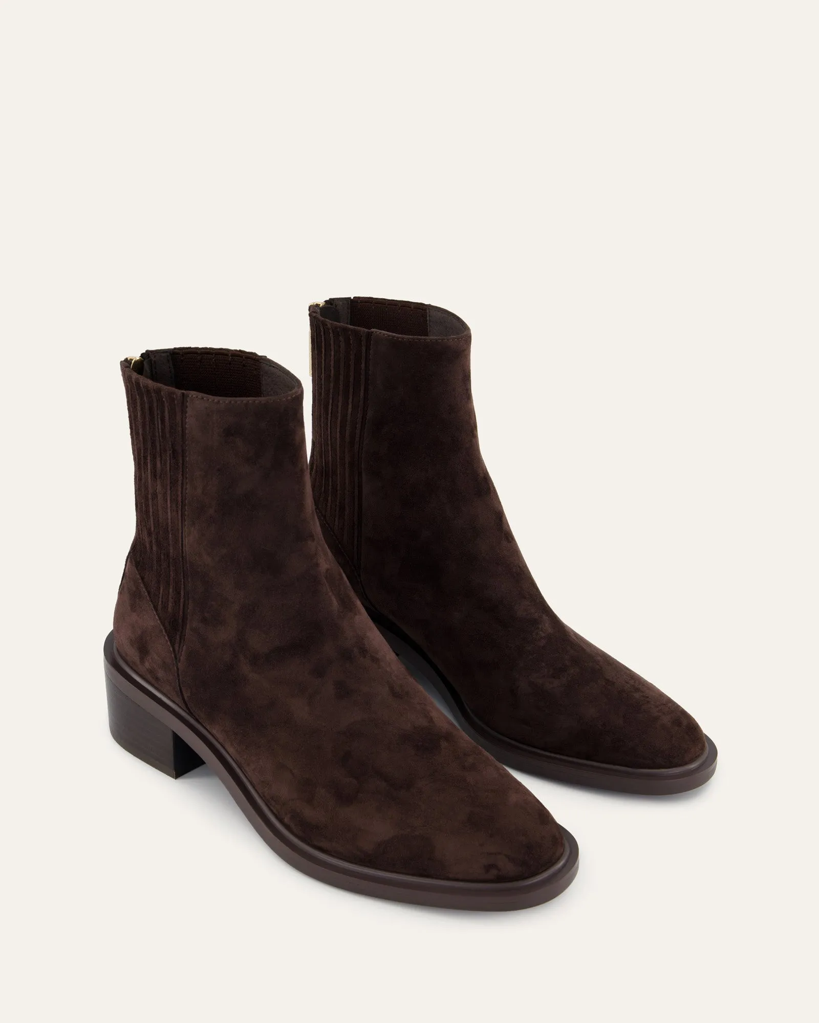 MASON FLACHE KNÖCHELSTIEFEL BITTER SCHOKO SUEDE
