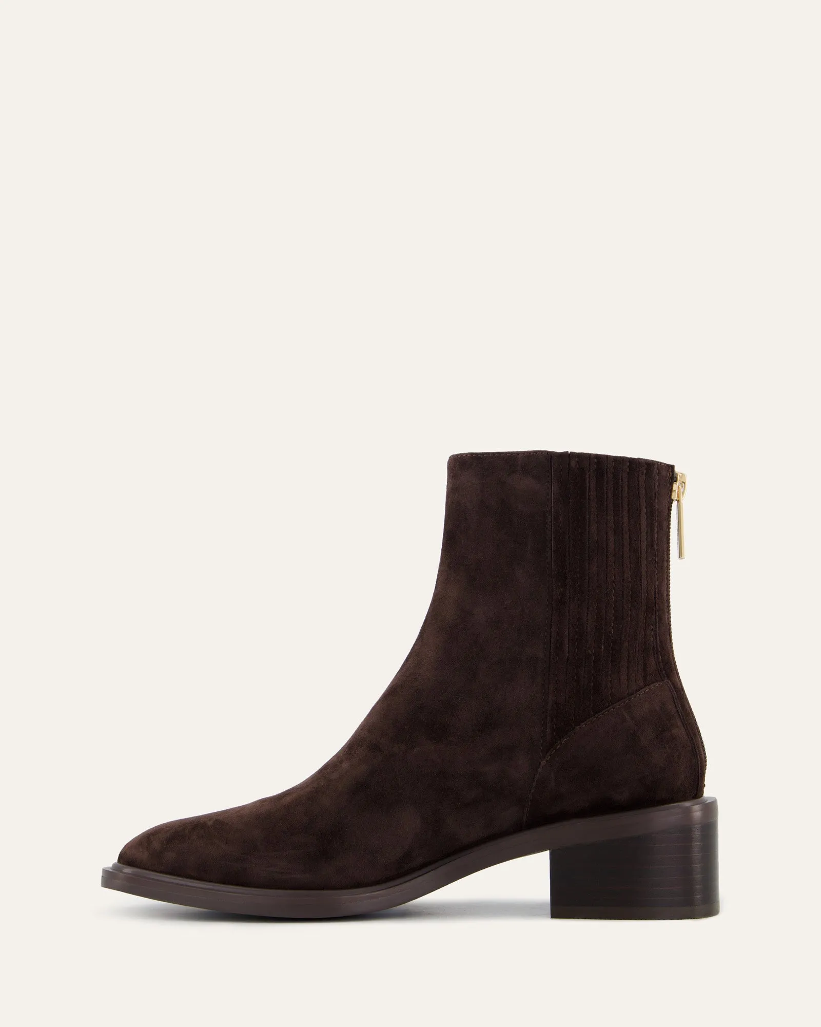 MASON FLACHE KNÖCHELSTIEFEL BITTER SCHOKO SUEDE