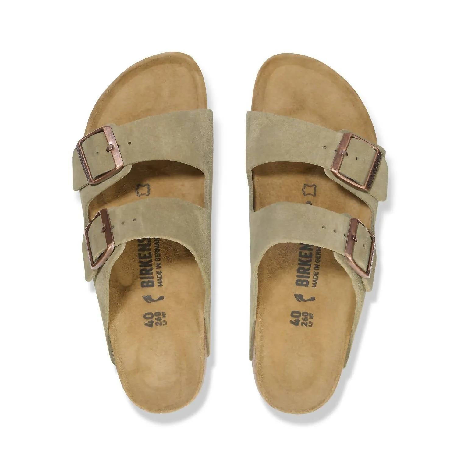 Herren Arizona Wildleder Sandale in Taubenblau