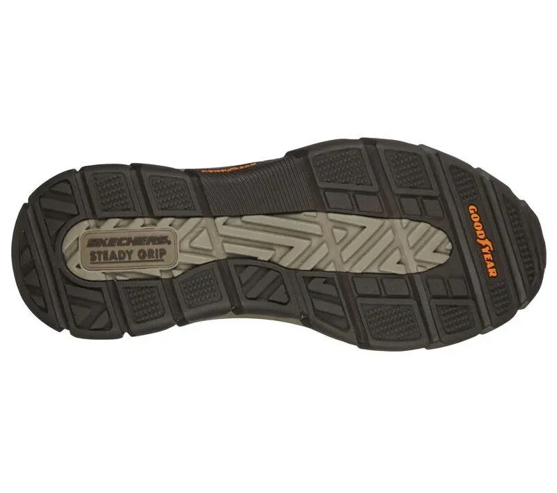 Herren Weite Passform Skechers 204480 Respected Calum Wanderschuhe - Kakao