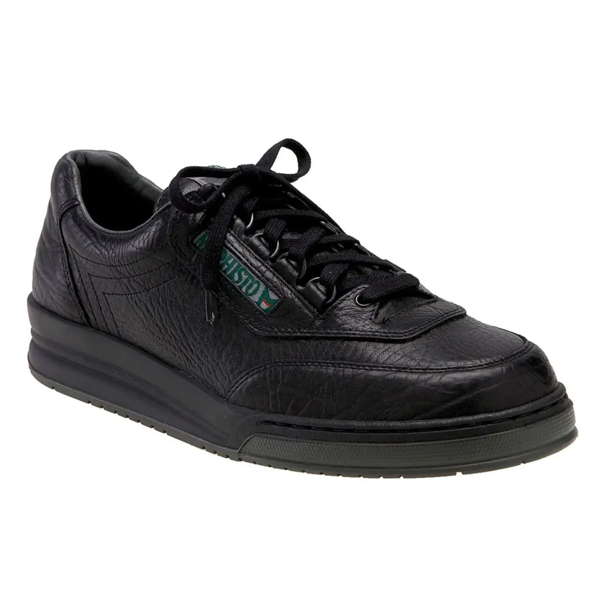Mephisto Herren Match Schwarz Genarbte Mephisto Schuhe