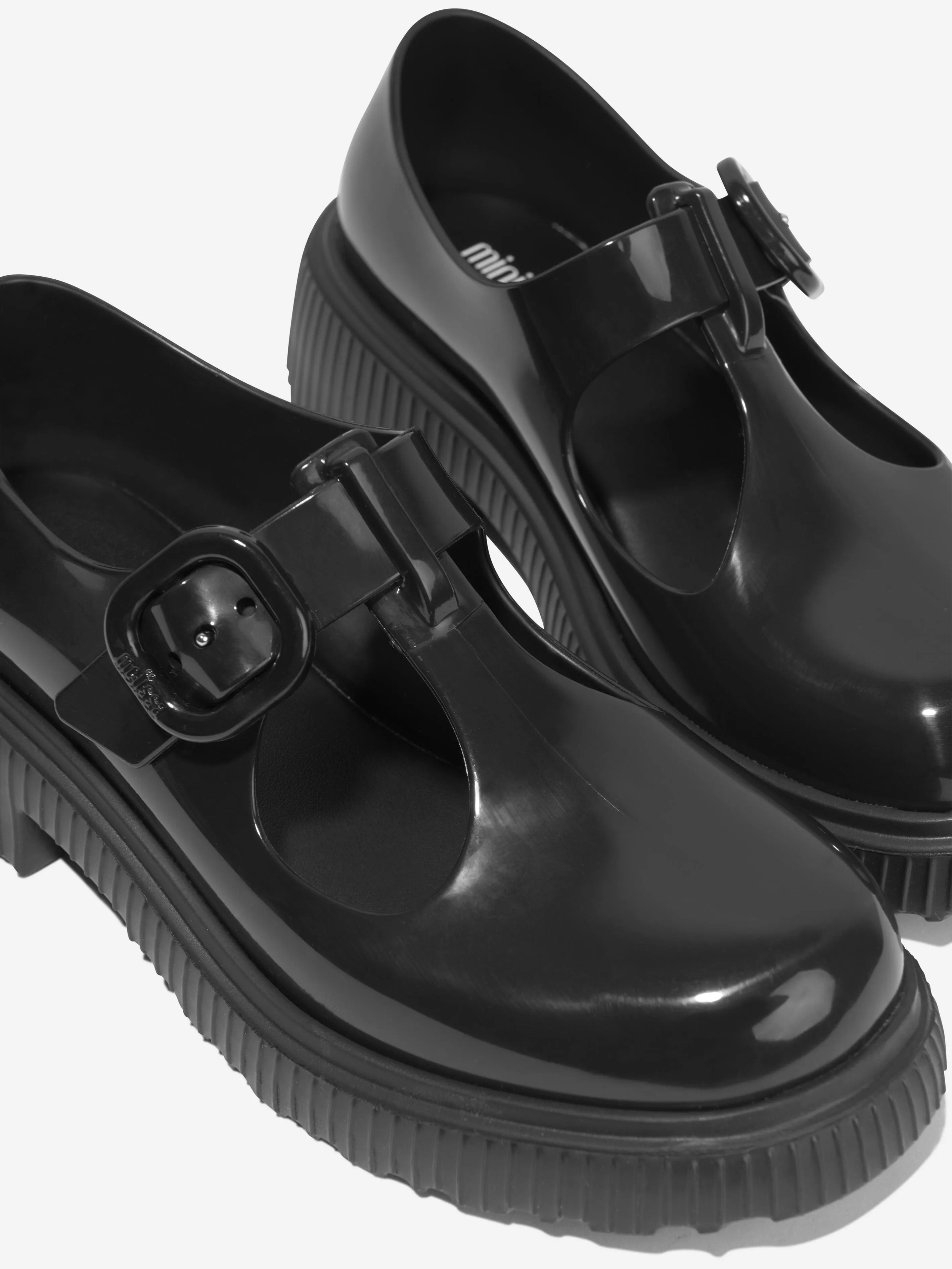 Mini Melissa Mädchen Jackie T-Bar Gummistiefel in Schwarz