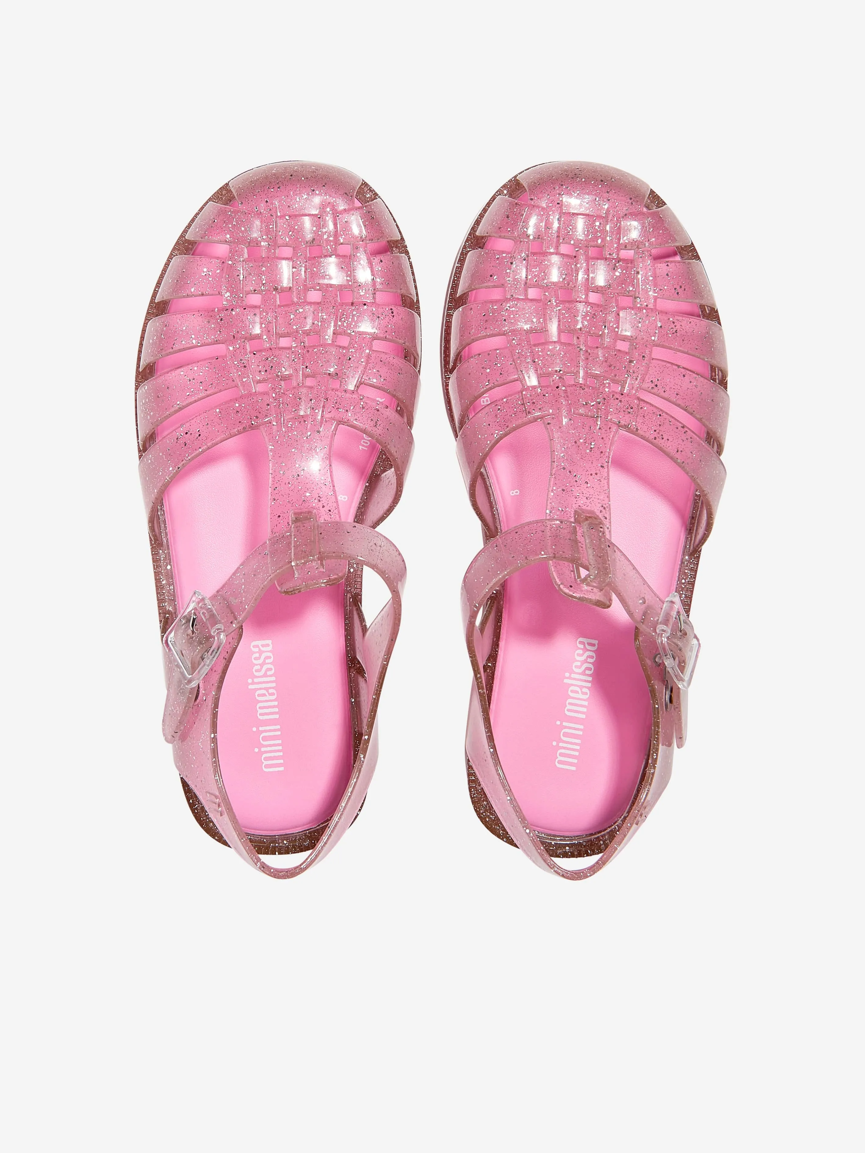 Mini Melissa Mädchen Besitz Glänzende Sandalen in Rosa