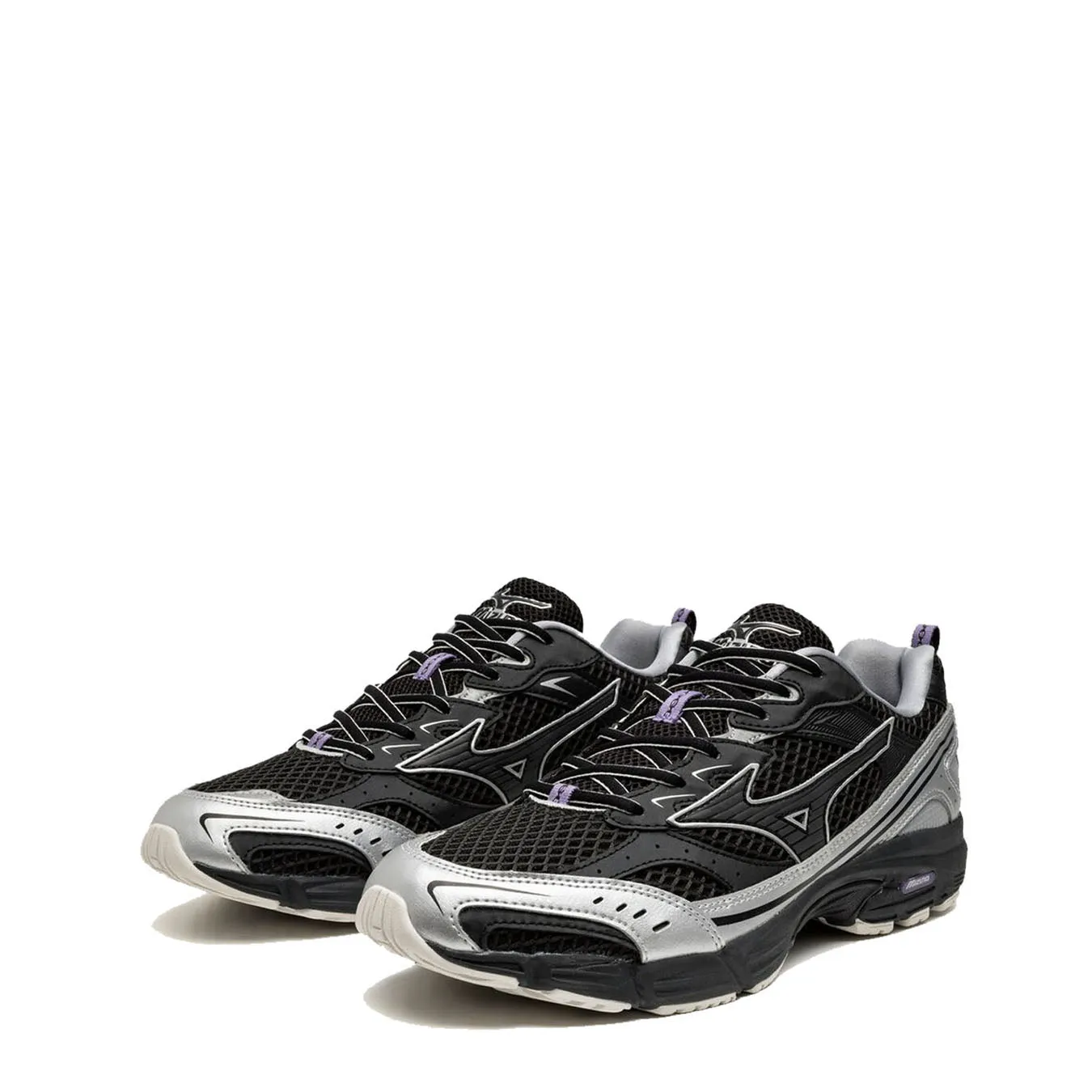 Mizuno Damen MXR Millenium Trainer Schwarz / Schwarz Sand / Lila Haze