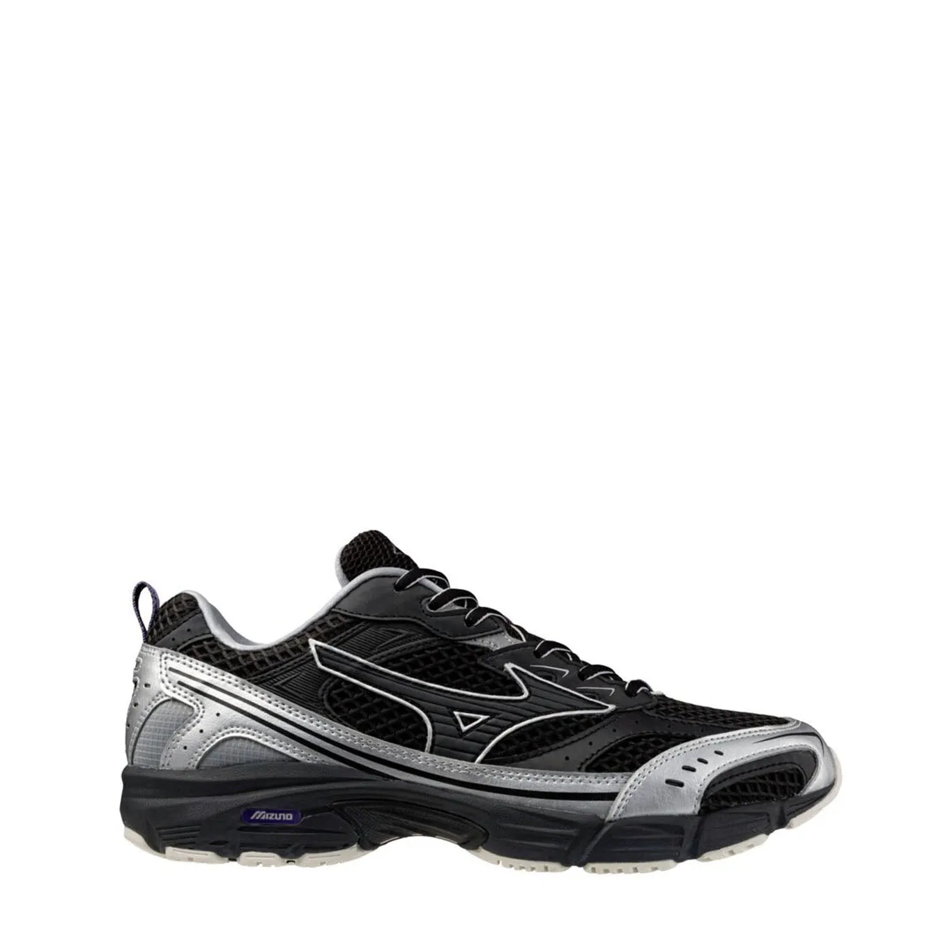 Mizuno Damen MXR Millenium Trainer Schwarz / Schwarz Sand / Lila Haze