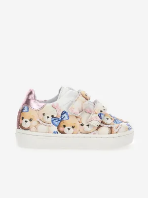 Monnalisa Mädchen Teddybär Turnschuhe in Mehrfarben